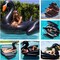 Giant Pool Float Adult Heavy Duty 70" Black Swan Pool Floaties for Adults Swimming Pool Lounger Float Pool Chair Float for Pool Games Beach Party Outdoor Water Play